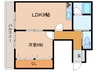 ハレアカラ 1LDKの間取り