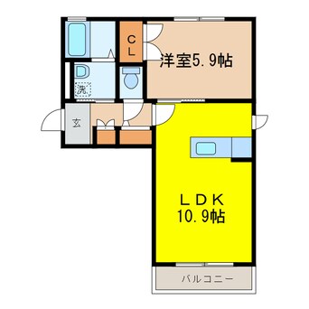 間取図 ディアス小舟