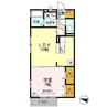 ソレール白岳 1LDKの間取り