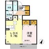 プリムローズ 1LDKの間取り