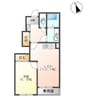 アンフィール 1LDKの間取り
