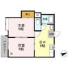 ファーストインプライムハウス Ⅰ 2DKの間取り