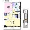 アバンツアートⅡ 1LDKの間取り