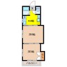 サリクス日宇 2Kの間取り