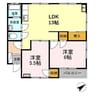 あぐりハイム 2LDKの間取り