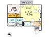 セントアルカシオン 1LDKの間取り