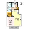 リッチロータス壱番館 1LDKの間取り