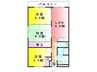 カルディア源 3DKの間取り