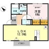 エスペランサ大刀洗Ⅱ 1LDKの間取り