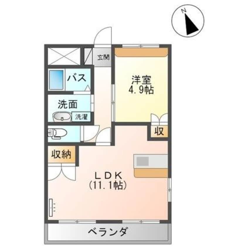 間取図 ラシュレ弐番館