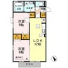 エストゥベンダ濱本 Ｂ棟 2LDKの間取り