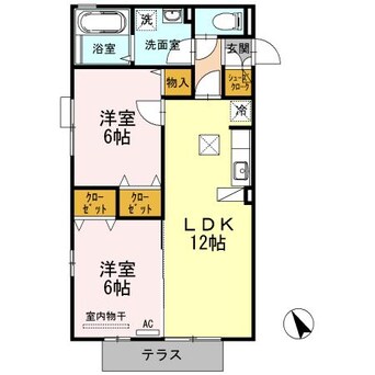 間取図 エストゥベンダ濱本 Ｂ棟