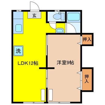 間取図 パークヒルズ日宇 Ａ棟
