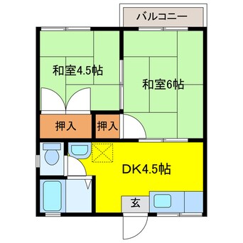 間取図 コーポ原田