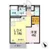エスペランサ大刀洗Ⅰ 1LDKの間取り