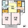スカイアップ 2DKの間取り