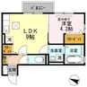 サンシャインパル 1LDKの間取り