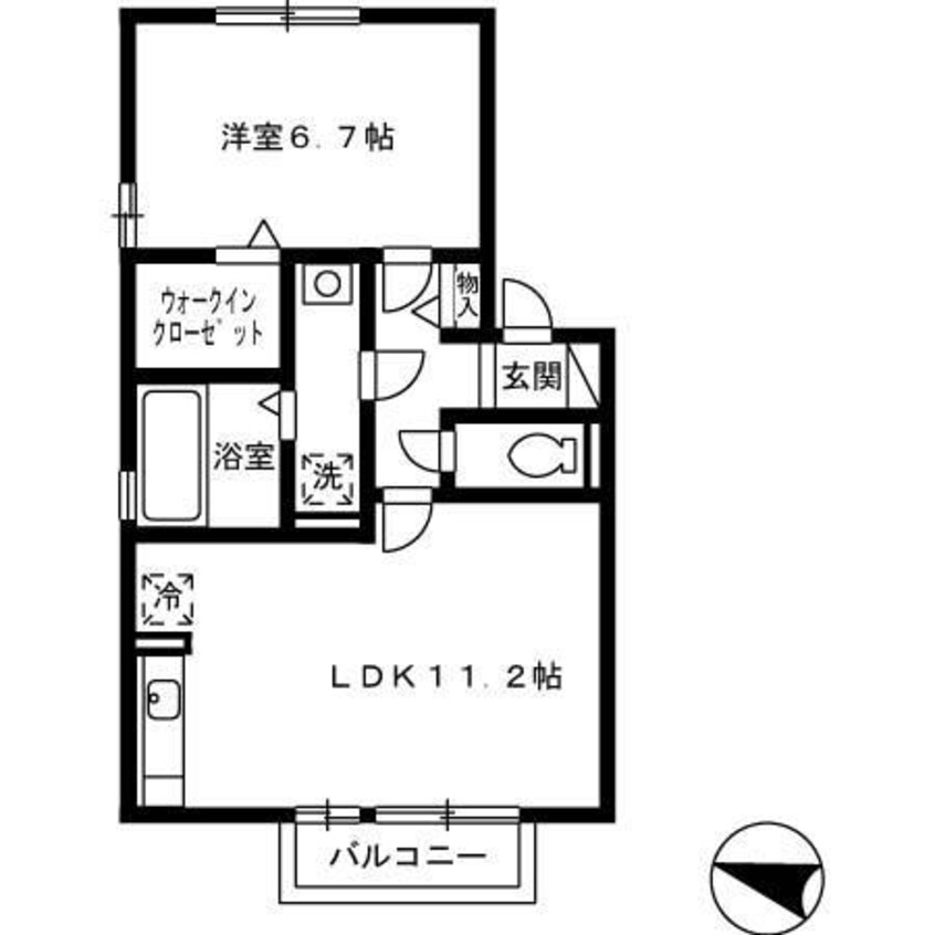 間取図 ロイヤルガーデン小佐世保　Ｂ棟