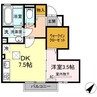 ダイワ天神 1DKの間取り
