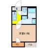 レオネクスト若葉町 1Kの間取り