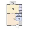 アートインフローレスⅡ 1DKの間取り