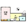 太田ビル 1Kの間取り