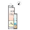 レヴァータ山澄 1LDKの間取り