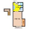 アートインフレグランスⅢ 1Kの間取り