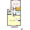 セルフィーユ 1LDKの間取り