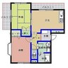 レジデンス東山手 2DKの間取り