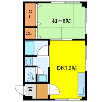 間取図 コスモ松浦