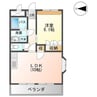 ステーション絆 1LDKの間取り