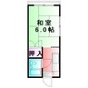 ラフロイグ木風 1Kの間取り