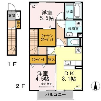 間取図 リッチロータス弐番館