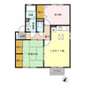 エスポワール B棟　 2LDKの間取り