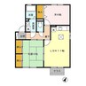 エスポワール B棟　 2LDKの間取り