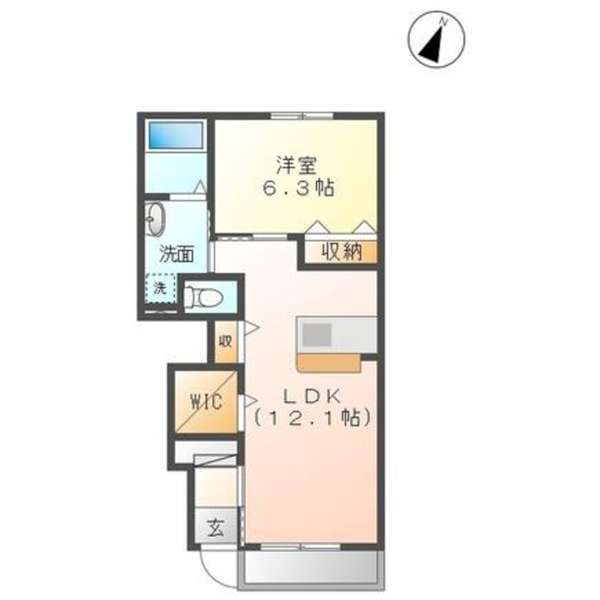 間取図 ハピネス１