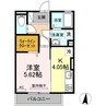ラピスラズリ 1Kの間取り