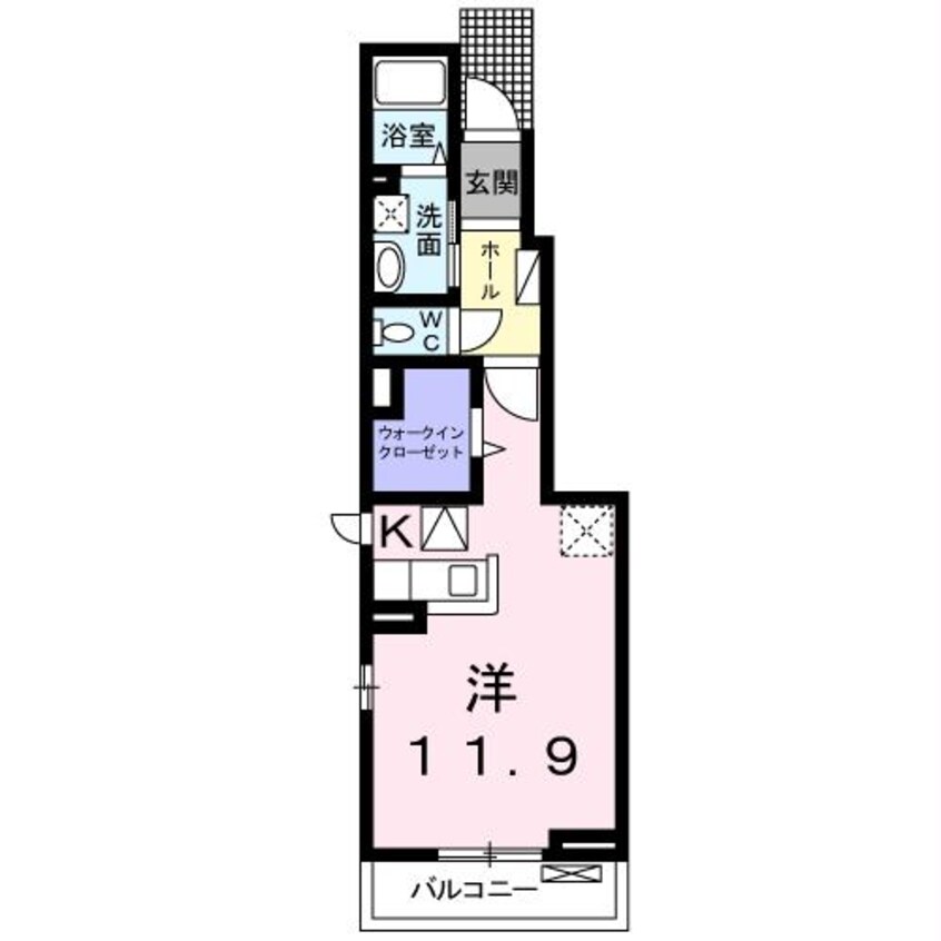 間取図 コースト ルルド Ⅰ