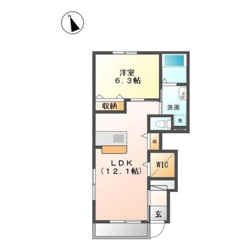 間取図 ハピネス２