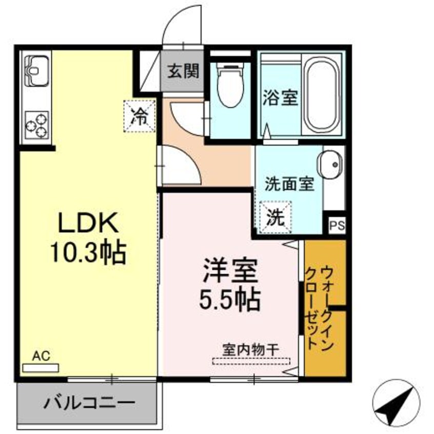 間取図 サザンコースト天神