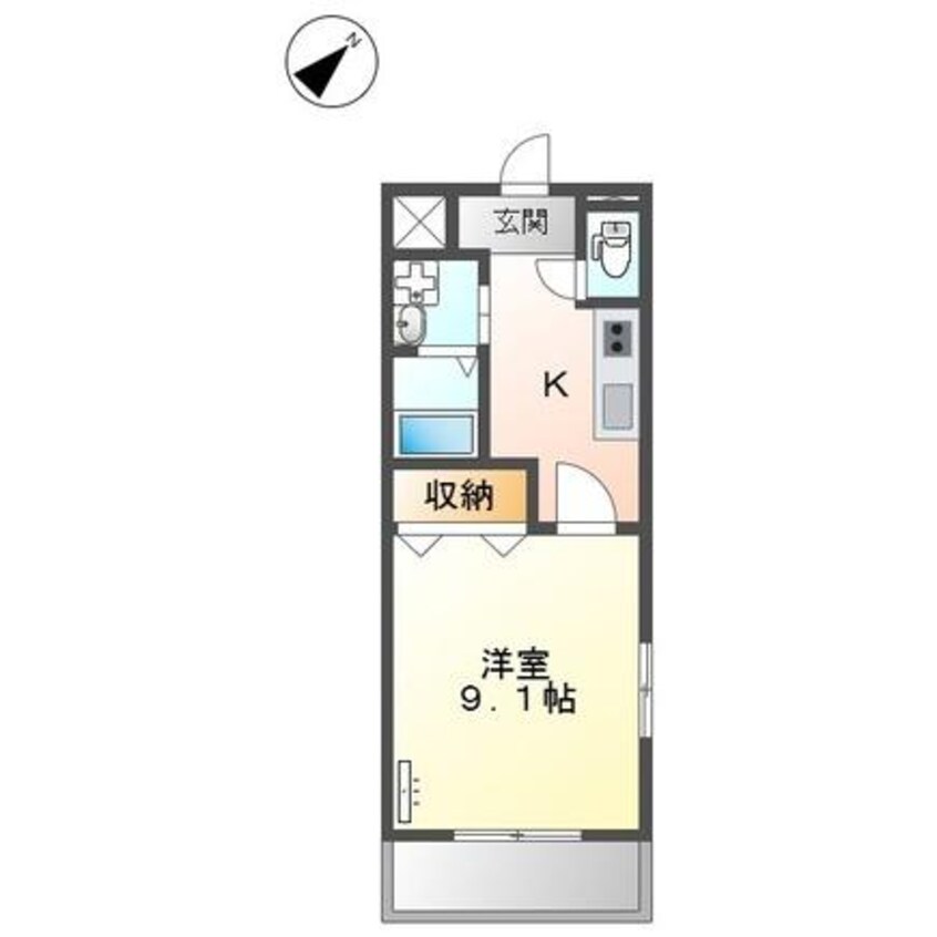 間取図 クリント・佐世保