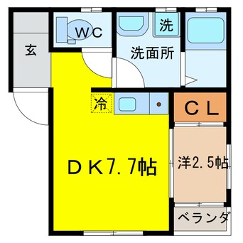 間取図 ミシュラン福石