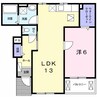オーブブリーズ 1LDKの間取り