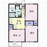 サニーハイツふじB 3DKの間取り