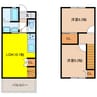 Pearl潮見坂 2LDKの間取り