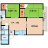 ライフコーポ 3DKの間取り