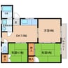 ライフコーポ 3DKの間取り