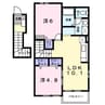 ストロベリーヒルズA 2LDKの間取り
