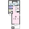 casa avenida 1Kの間取り
